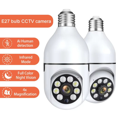 E27 Wifi Camera Bulb 3MP with Night Vision 1