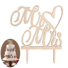 Reusable Cake Decoration for Wedding Engagement, Safe Non-Toxic Material with Smooth Edges