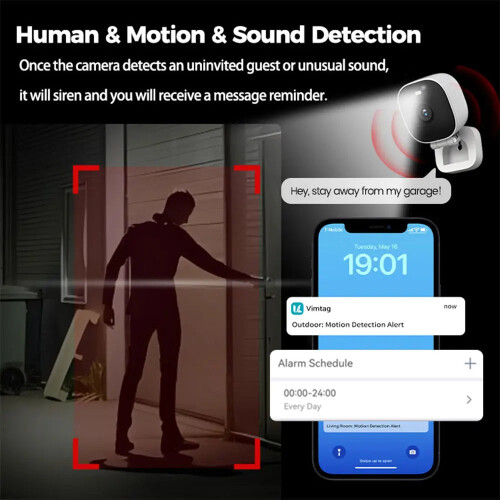 Outdoor Mini WiFi Camera Color Night Vision (4MP) 2