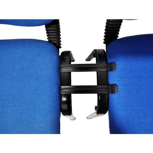 Stackable & Linkable Office Conference Visitor Community  Chairs (Set of 7-Blue) 1