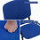 Stackable & Linkable Office Conference Visitor Community  Chairs (Set of 7-Blue) 16
