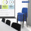 Stackable & Linkable Office Conference Visitor Community  Chairs (Set of 7-Blue) 17
