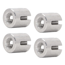 10 Pcs Cross Wire Rope Clip M10, 316 Stainless 3mm