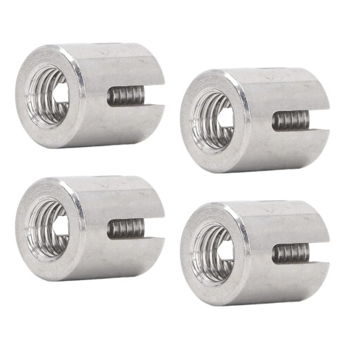 10 Pcs Cross Wire Rope Clip M10 3mm 316SS Silver