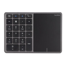 Iron Gray Wireless 2 in 1 Numeric Pad & Touchpad 22 Keys BT4.2 2.4G