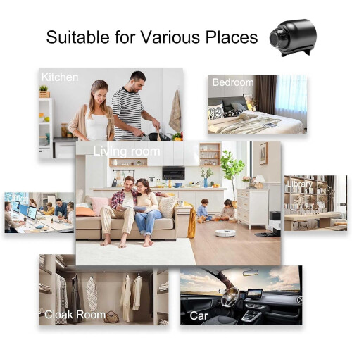 Mini Full HD 4k Security Camera, Mini Wireless WiFi Camera 1080p Hd 1