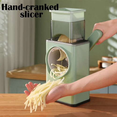 Drum Vegetable Cutter Hand-Crank Food Slicer Grater Processor 1