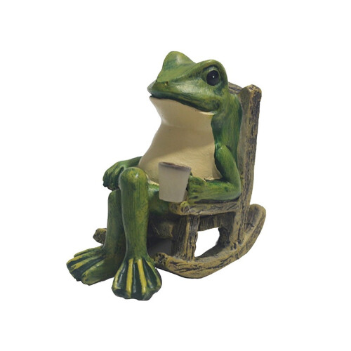 Solar-Powered Frog Night Light Waterproof LED Garden Decor 2