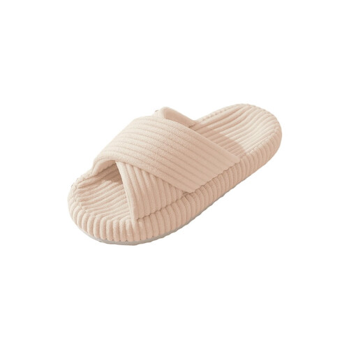 Παντόφλες Willtoo για γυναίκες Memory Foam, Υπνοδωμάτιο, Κοτλέ, Σταυρωτές λωρίδες, Ανοιχτά 1