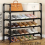 4-Tier Black Metal Shoe Rack Organizer 3