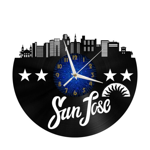 Ρολόι τοίχου βινυλίου Sun Rise 12" – Αθόρυβο, LED, Δημιουργική διακόσμηση για 1
