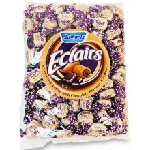 1kg Yummys Chocolate Eclairs - Bulk Bag of Individually Wrapped Cocoa Toffees