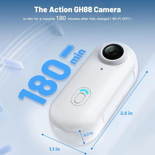 Thumb-Size WiFi Mini Camera  Action Cam with 32GB White 2