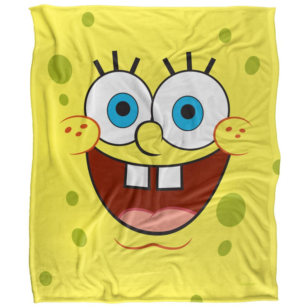 Spongebob Squarepants Silky Goofy Blanket Yellow