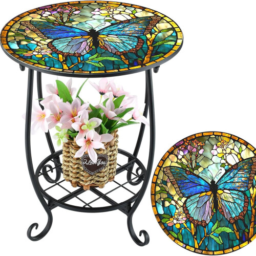 Metal Side Table Mosaic 1