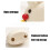 Crab-Shaped Fruit Fork Set with Ceramic Holder 4-Piece 6