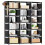 Metal Bookshelf Storage Organizer (18 Grid) 2
