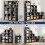 Metal Bookshelf Storage Organizer (18 Grid) 4