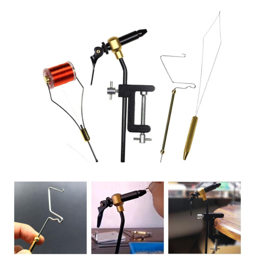 5Pcs Fly Tying Tools Rotary Finisher Tool for Tying Flies 2