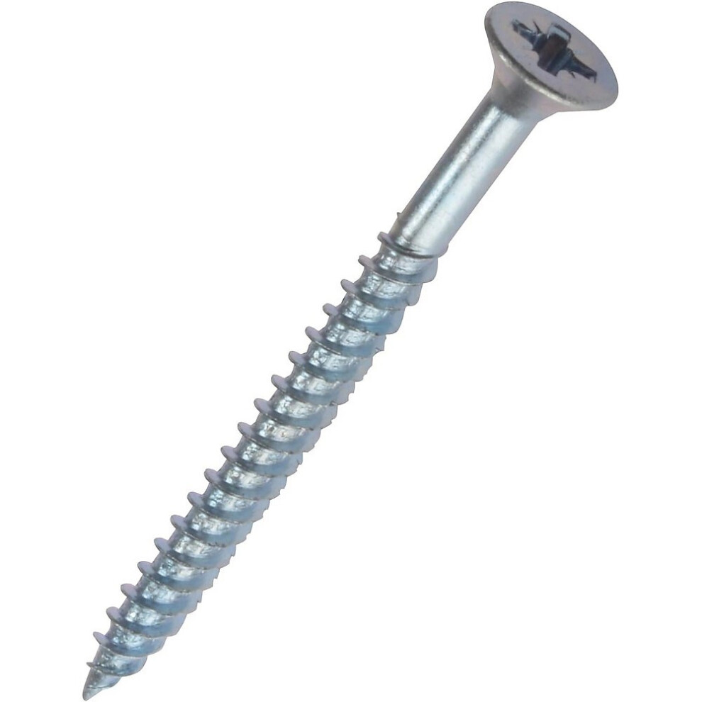 Securit Zinc Plated Countersunk Screws (Pack Of 10) A - Silver - Image 2