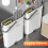 Flat Mop and Bucket Set with 3 Microfiber Pads 2