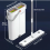 Flat Mop and Bucket Set with 3 Microfiber Pads 6