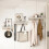 (Grey, 3-Hooks) Stay organized in style with these multi-functional floating shelves 18