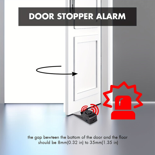 Door Stop Alarm Anti-Theft Security (2pcs) 2