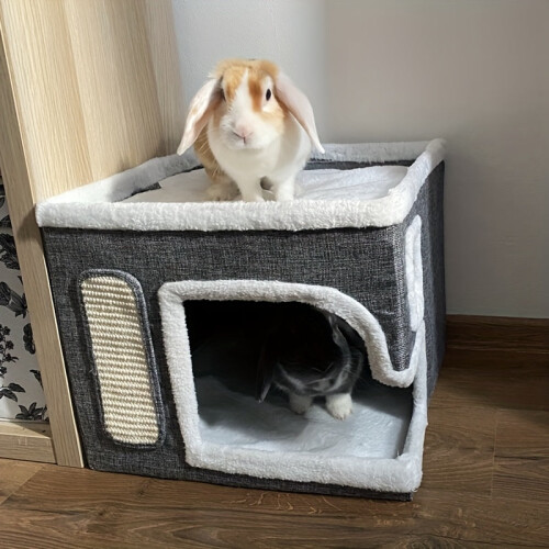 Multi-Level Hideaway Bed for Small Pets 2