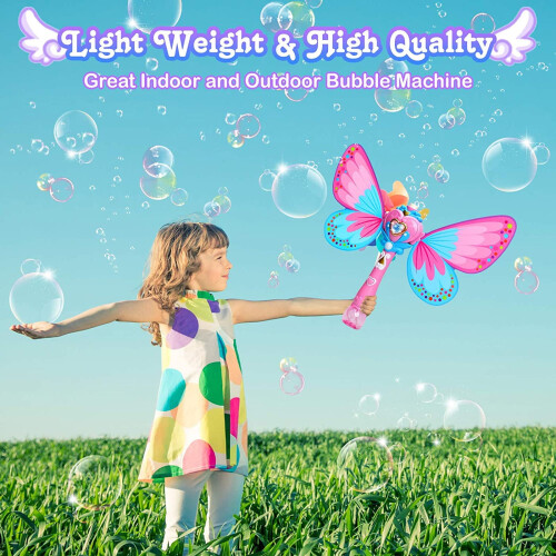 LED Bubble Wands Princess Butterfly Toys 2 Solutions 1