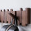 Wall-Mounted Black Walnut Coat Rack 3
