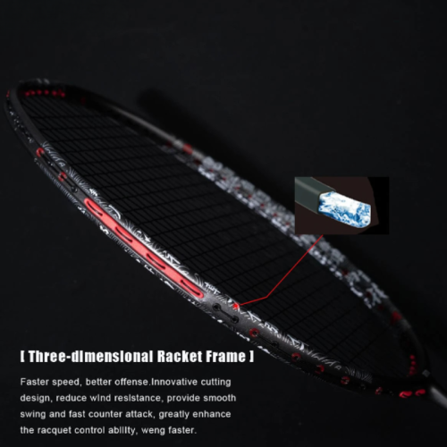 Professional Badminton Racket - Max 35 lbs 2
