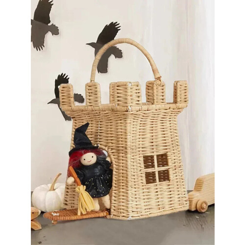 Rattan Woven Hand-Woven Picnic and Storage Basket 1