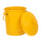 Κάδος απορριμμάτων από κασσίτερο με καπάκι1 Σετ μεταλλικού καλαθιού 6