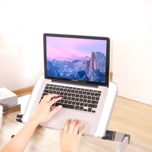 Adjustable Folding Laptop Desk with Cooler Fan 2