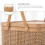 Woven Storage Basket with Locking Lid for Picnic 2
