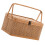 Woven Storage Basket with Locking Lid for Picnic 6