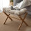 Versatile Velvet Footstool: Stylish, Easy-to-Clean, Space-Saving Design 3