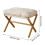 Versatile Velvet Footstool: Stylish, Easy-to-Clean, Space-Saving Design 6
