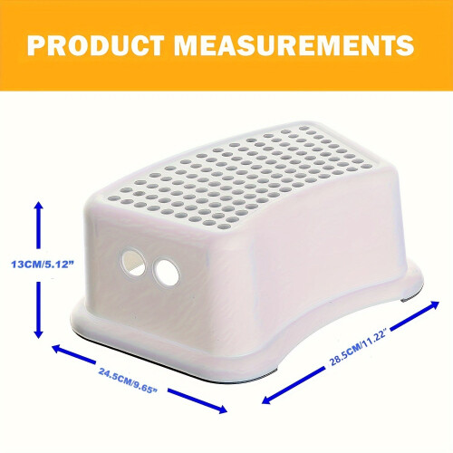 Kids Step Stool Anti-Slip Plastic for Bathroom Use 2