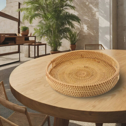 Handwoven Rattan Wicker Storage Basket 1