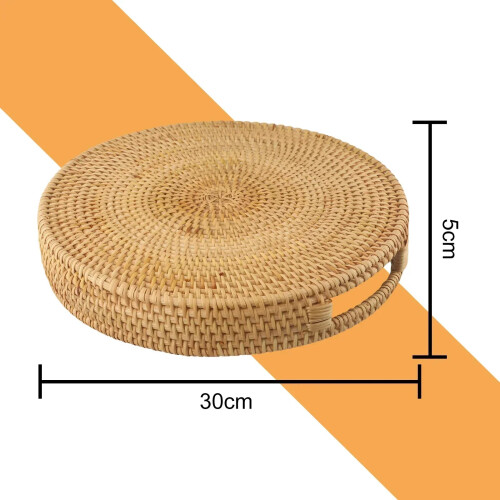 Handwoven Rattan Wicker Storage Basket 2