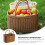 Woven Wicker Basket with Handle 5