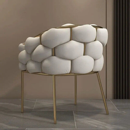 Modern Nordic White Dining Chair 2