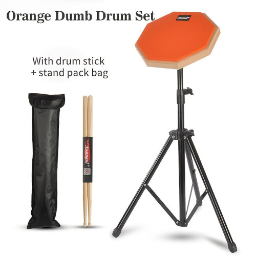 8-Inch Wooden Drum Practice Pad Set 2