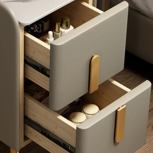 Smart Narrow Nightstand - Wireless Charging, Modern Design 2