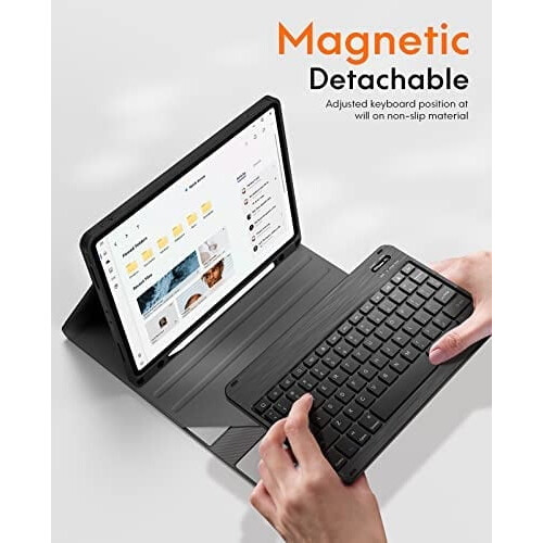 Capa compatível com iPad Pro de 11 polegadas com teclado, capa compatível com iPad. 1