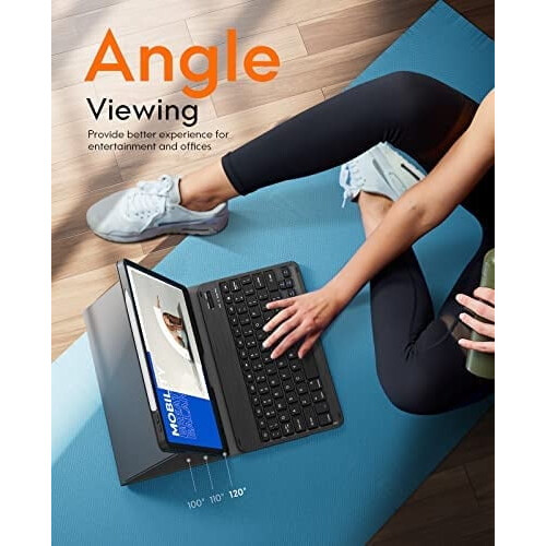 Capa compatível com iPad Pro de 11 polegadas com teclado, capa compatível com iPad. 2