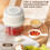 Wireless Mini Garlic Masher 250ml Stainless Steel Blade 8