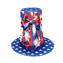 American Flag Top Hat – Red, White & Blue Patriotic Hat for Men, Women, Kids | Compatible with 4th of July, Independence Day & USA 250th Anniversary